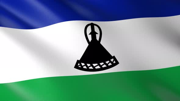 Flag of The Lesotho