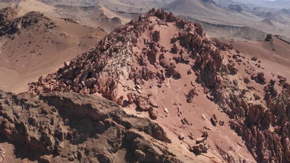 Arid desert and strange stones