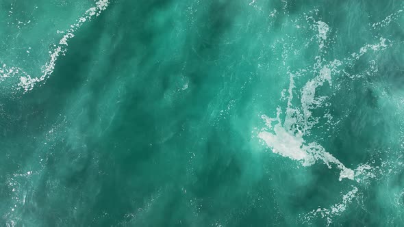 Background Textured Sea Storm aerial view 4 K