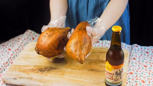 The Chef Presents the Sweet Potatoes with Love