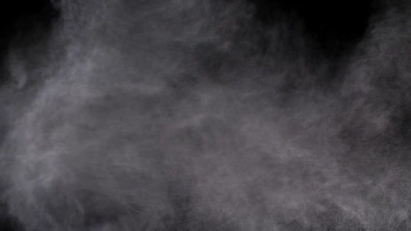 Real Particles on Black Background with Smoke Effect