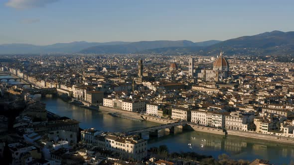 Cityscape of Florence Before Sunset