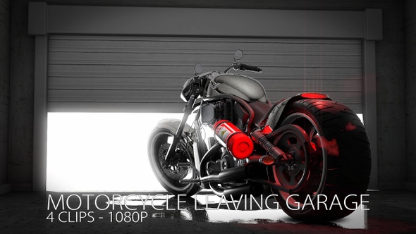 Motorcycle Inside Garage alt