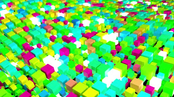 Random Colored Cubes