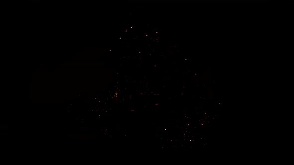 3D animation Flashes Of Sparks  in black background