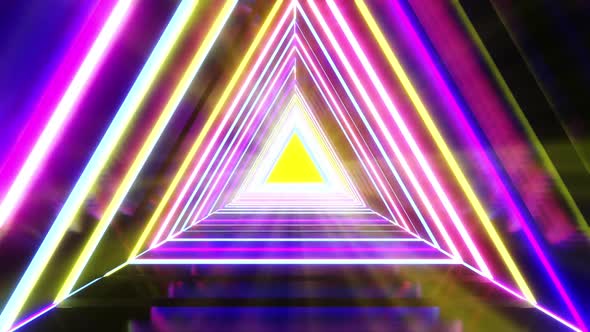 Triangle Tunnel VJ Clips