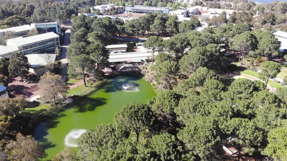 Aerial View of a University Campus in Australia