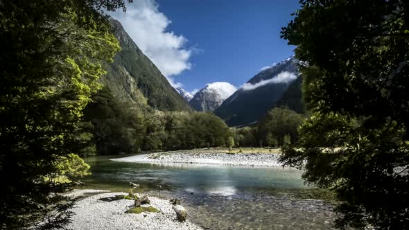 Milford Track New Zealand timelapse