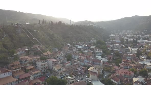 Aerial view of Old Tbilisi. Georgia