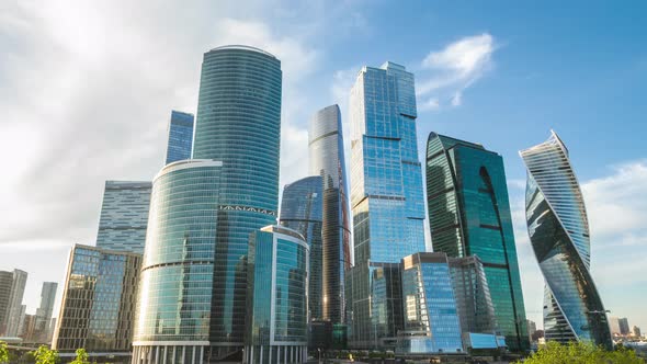 Moscow city skyscrapers