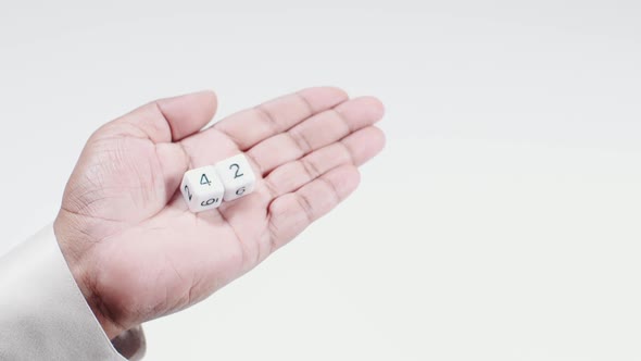 Holds White Dice Four And Two Forty Two 42