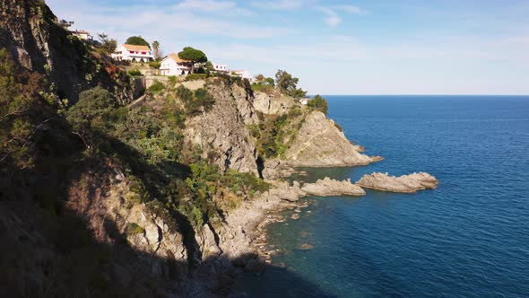 Catanzaro Cliff Overlooking the Ocean