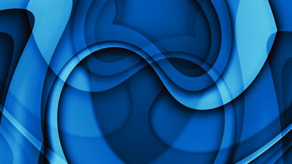 Blue Color Abstract 3d Background Animation