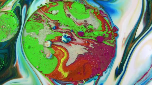 Color Explosion Abstract Vivid Art Painting Texture  alt