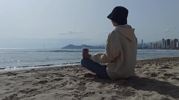 Portrait of a Teenage Girl on the Beach