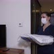 Hotel Employee Bringing Clean Bed Linen to Room - VideoHive Item for Sale