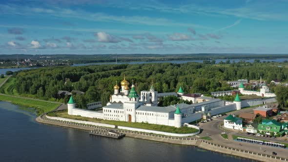 Aerial View of Ipatievsky Monastery in Kostroma