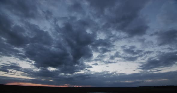 Clouds In The Evening At Sunset Timelapse Weather In Ukraine 