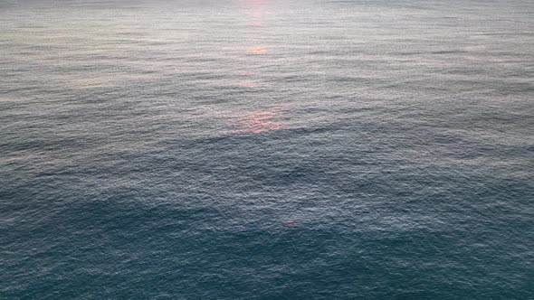 Sea Texture 4K filmed on a drone in the Sunset