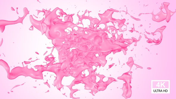 Strawberry Milkshake Stream Splash Collision alt