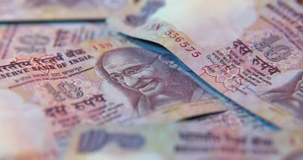 Indian Rupees - Gandhi - 4K