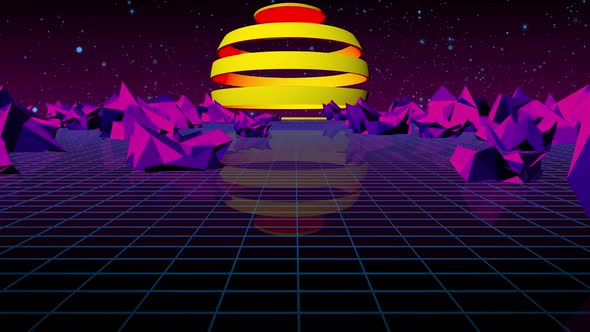 Retro Futuristic Background