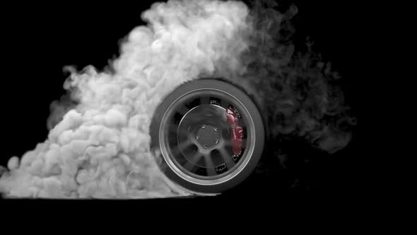 3D Car Wheel Drift With Smoke alt