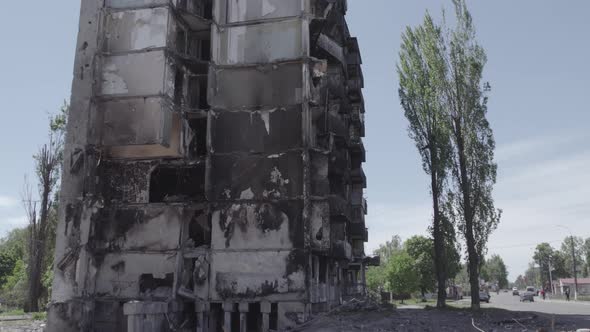 War in Ukraine  Destroyed Building in Borodyanka Bucha District