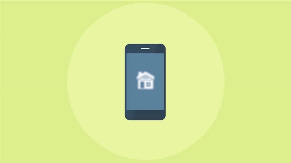 Animation of property app, Searching property on mobile