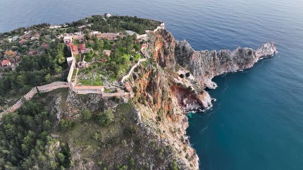 Paragliding aerial view 4 K