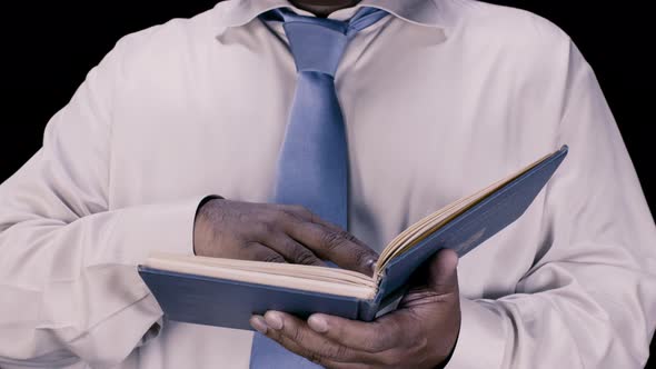 Man Reads Book