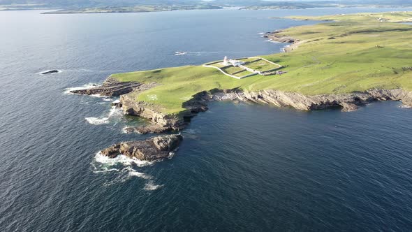 Aerial View of the Beautiful Coast at St. John's Point, County Donegal, Ireland