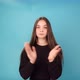 Brunette Actress Claps Hands - VideoHive Item for Sale