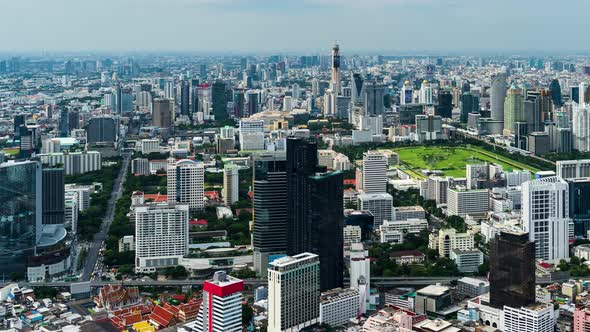 time lapse of Bangkok cityscape, Thailand