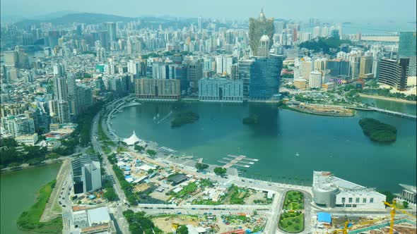 Beautiful architecture building in Macau city