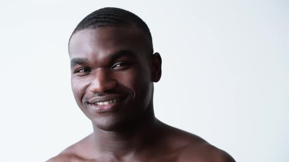 Cheerful African Man Portrait Black Lives Matter