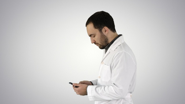 Closeup portrait of handsome male health care professional