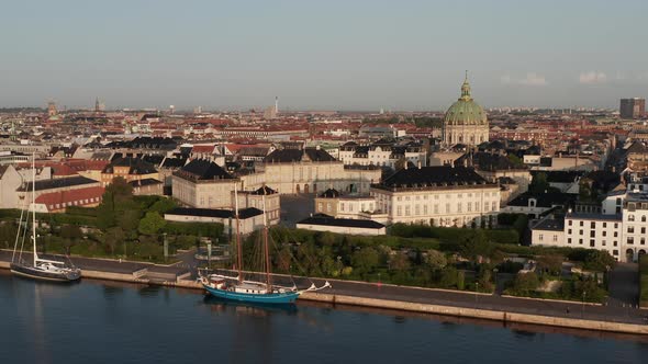 Aerial View Of Amalienborg Castle, Denmark