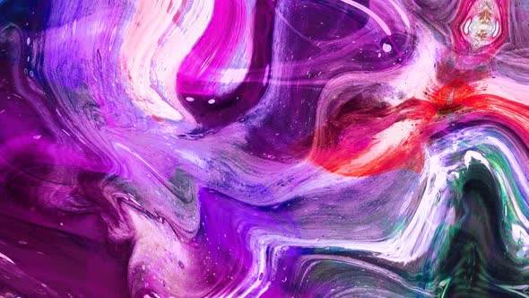 Abstract Color Paint Marble Liquid Animated Background