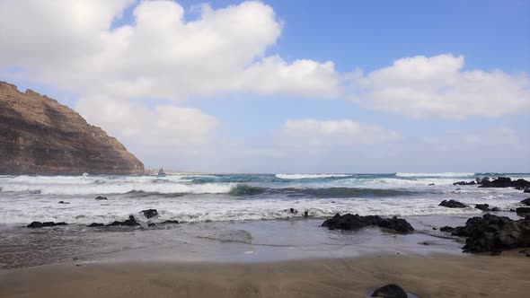 Playa De Orzola Beach in Lanzarote, Canary Islands