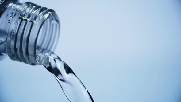 Water Pouring from Bottle