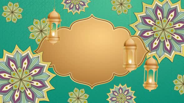 Islamic Ramadan Kareem Lamp Lantern Eid Background