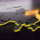 3d map of Ukraine and Donetsk occupied by Russia - VideoHive Item for Sale