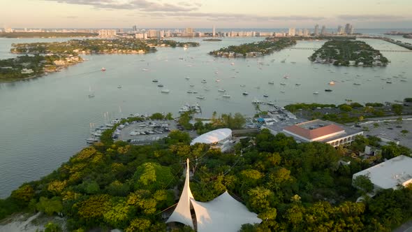 Drone footage Jungle Island Miami FL