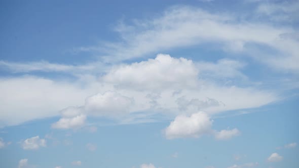 Cloudy Sky Timelapse Background