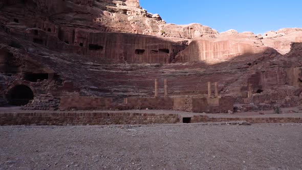 Petra Theater Carved Out Of Solid Rock