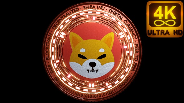 Shiba Inu Crypto Coin Energy Transaction. Meme Crypto Currency Coin Decentralized Ecosystem