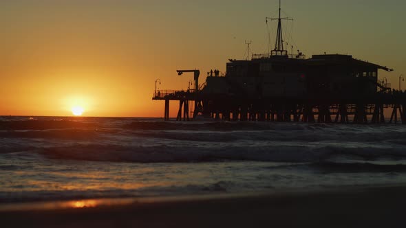 Santa Monica Pier and the Pacific Ocean