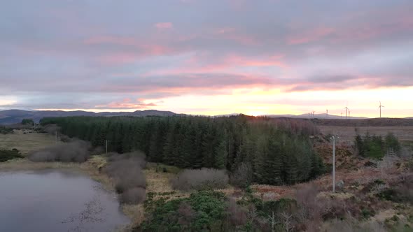 Sunrise Over a Peatbog By Bonny Glen Portnoo in County Donegal  Ireland