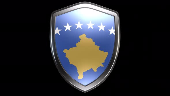 Kosovo Emblem Transition with Alpha Channel - 4K Resolution